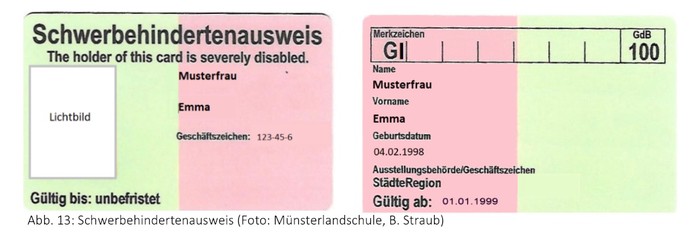 Schwerbehindertenausweis